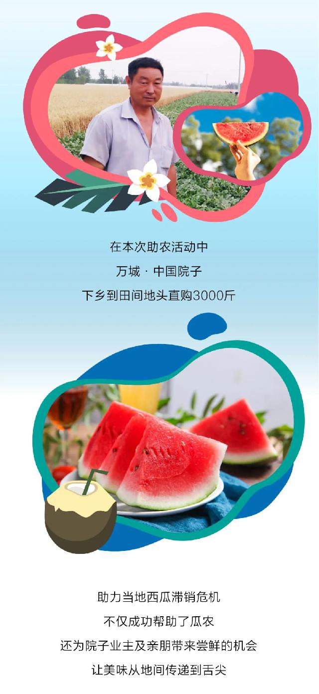 酷暑难耐，中国院子送清凉！周日千斤西瓜大放送！