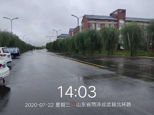 暴雨后，成武在看“海”，珑璟湾地面抬高设计，高瞻拒“水”！