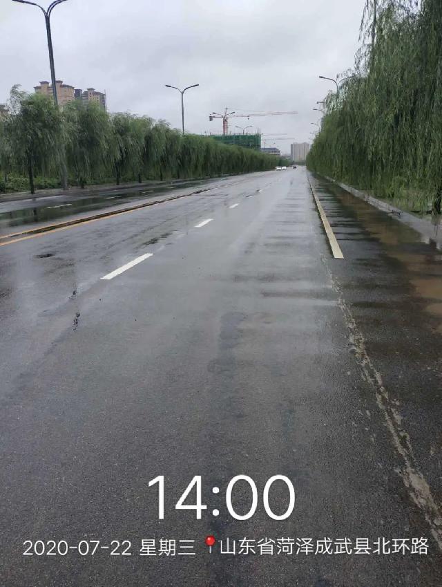 暴雨后，成武在看“海”，珑璟湾地面抬高设计，高瞻拒“水”！